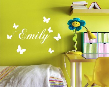 Butterflies Customized Name Vinyl Decals Nursery Name Butterflies Customized Name Vinyl Decals Nursery Name